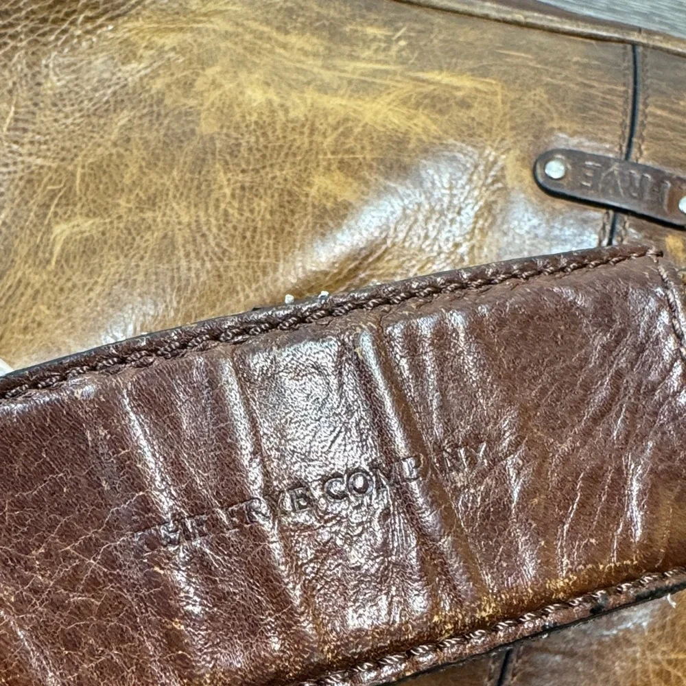 Vintage Frye Brown Leather Men's Messenger Bag